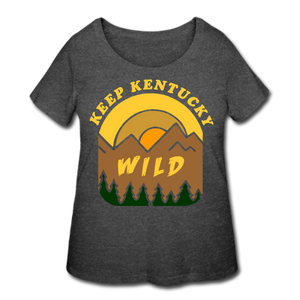 Keep Kentucky Wild Women's Plus Size Premium T-Shirt - deep heather