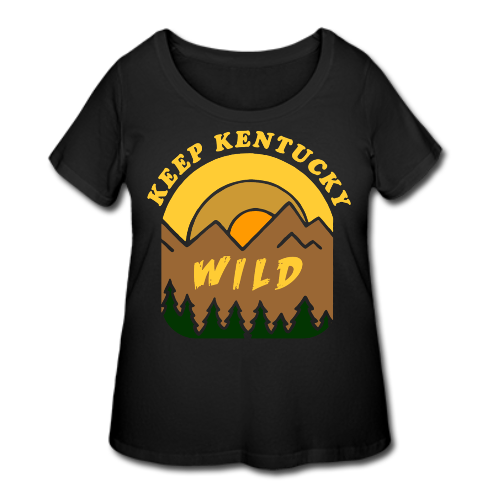 Keep Kentucky Wild Women's Plus Size Premium T-Shirt - black