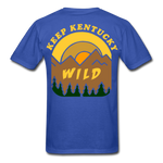 Keep Kentucky Wild Basic T-Shirt (Design Printed on Back Only) - royal blue