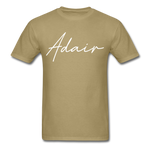 Adair County Cursive T-Shirt - khaki