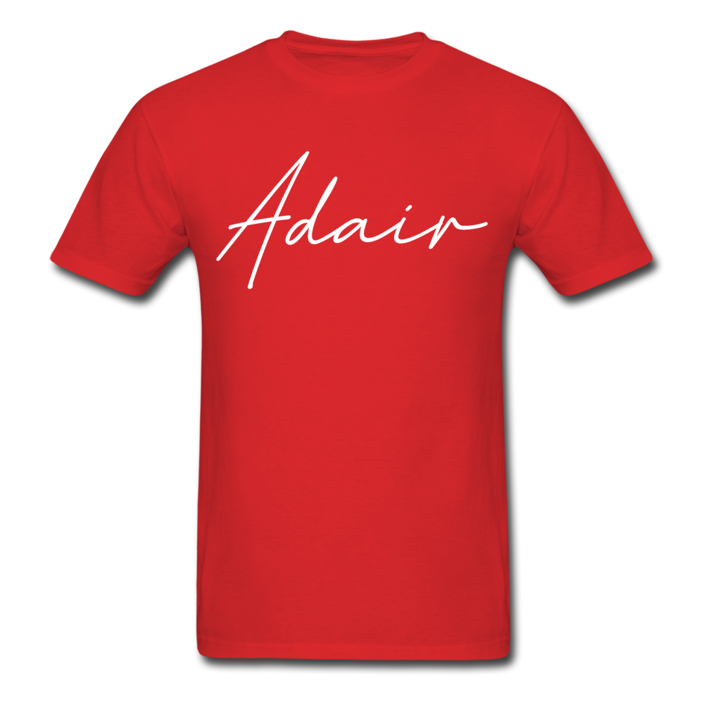 Adair County Cursive T-Shirt - red