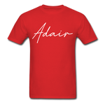 Adair County Cursive T-Shirt - red