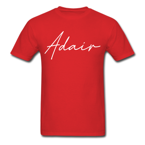 Adair County Cursive T-Shirt - red