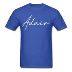 Adair County Cursive T-Shirt - royal blue