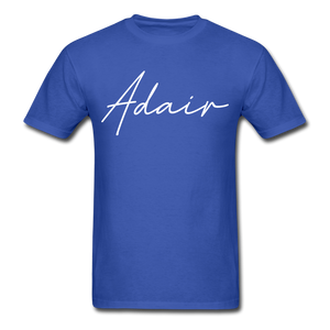 Adair County Cursive T-Shirt - royal blue