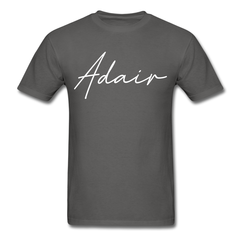 Adair County Cursive T-Shirt - charcoal