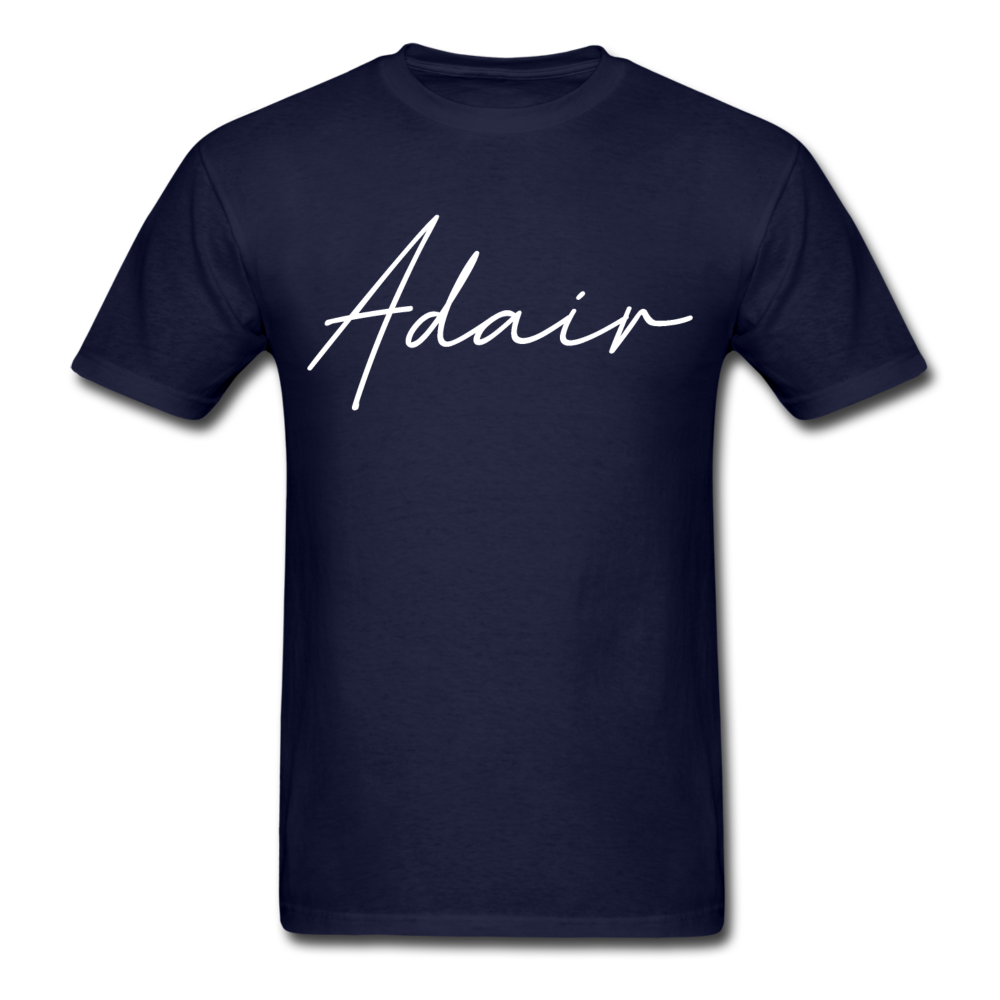 Adair County Cursive T-Shirt - navy