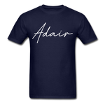 Adair County Cursive T-Shirt - navy