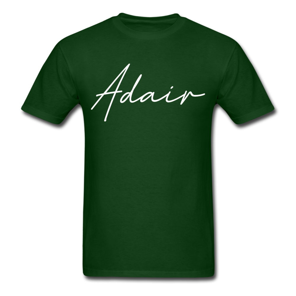 Adair County Cursive T-Shirt - forest green