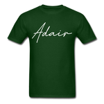 Adair County Cursive T-Shirt - forest green