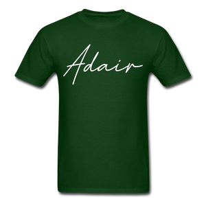 Adair County Cursive T-Shirt - forest green