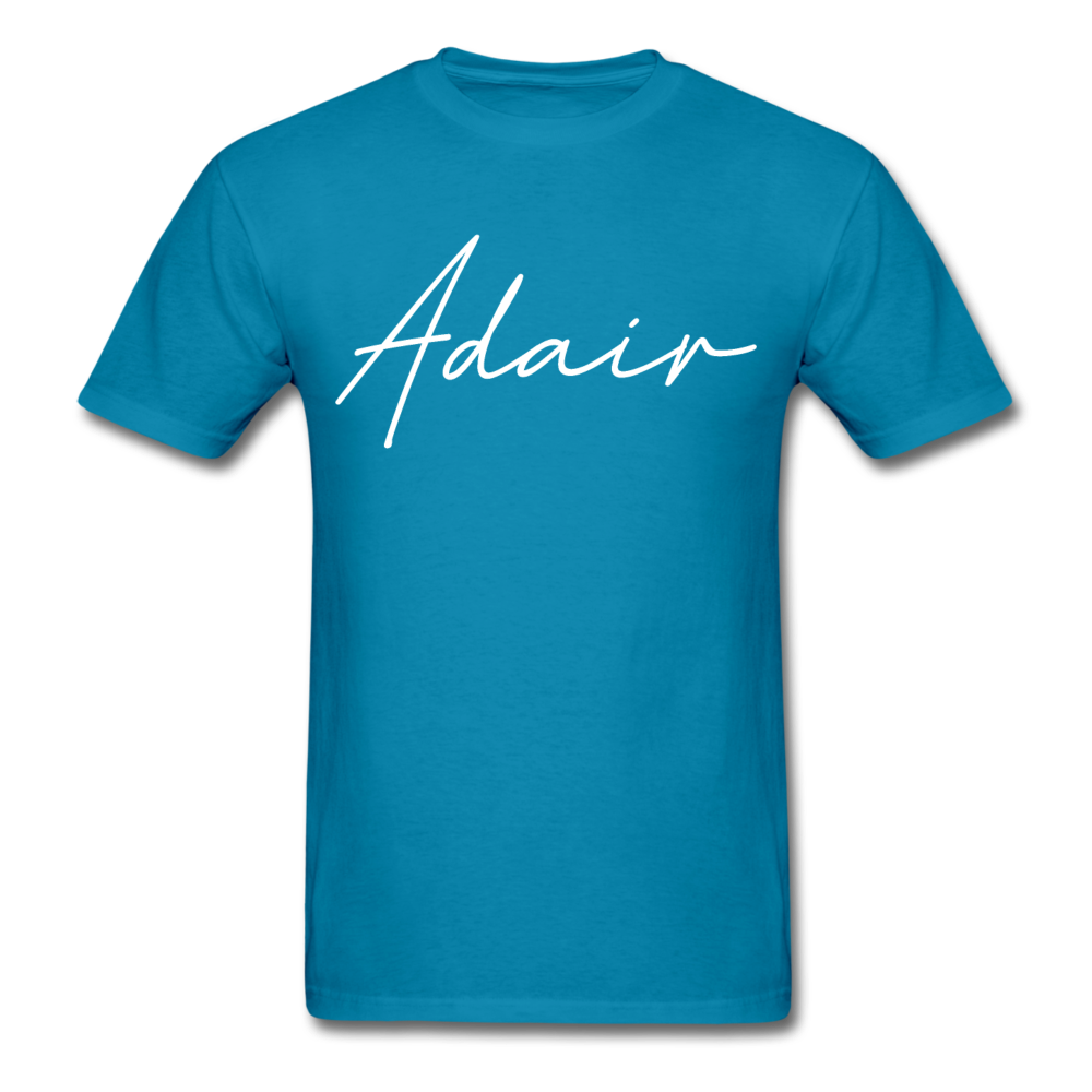 Adair County Cursive T-Shirt - turquoise