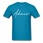 Adair County Cursive T-Shirt - turquoise