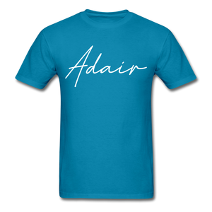 Adair County Cursive T-Shirt - turquoise