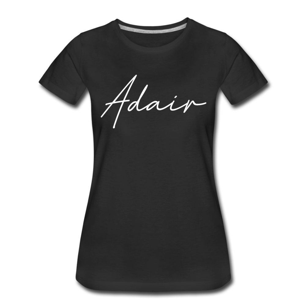 Adair County Cursive Women's T-Shirt - black