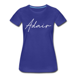 Adair County Cursive Women's T-Shirt - royal blue