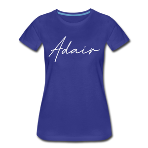 Adair County Cursive Women's T-Shirt - royal blue