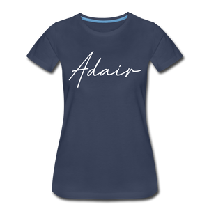 Adair County Cursive Women's T-Shirt - navy