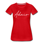 Adair County Cursive Women's T-Shirt - red