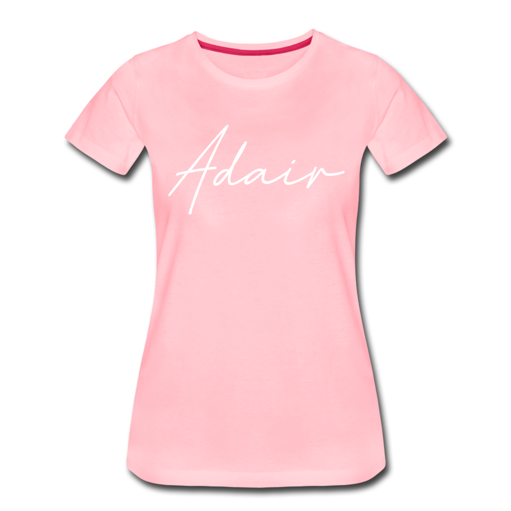 Adair County Cursive Women's T-Shirt - pink