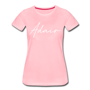 Adair County Cursive Women's T-Shirt - pink