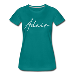 Adair County Cursive Women's T-Shirt - teal