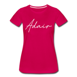 Adair County Cursive Women's T-Shirt - dark pink