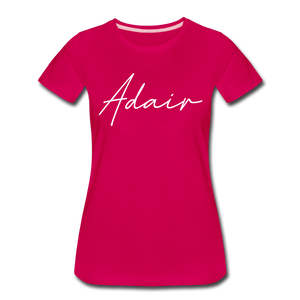 Adair County Cursive Women's T-Shirt - dark pink