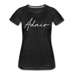 Adair County Cursive Women's T-Shirt - charcoal gray