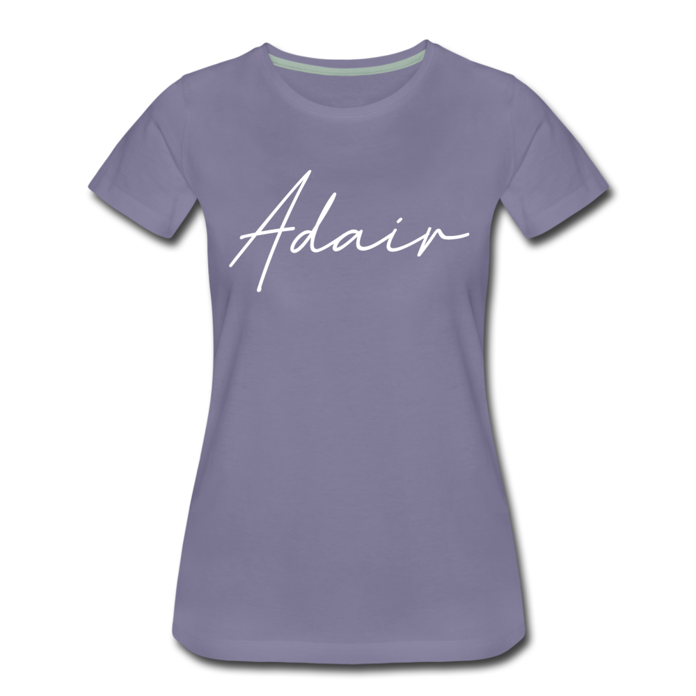 Adair County Cursive Women's T-Shirt - washed violet