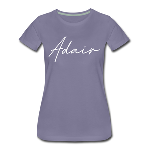 Adair County Cursive Women's T-Shirt - washed violet