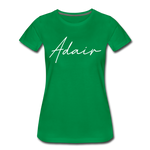 Adair County Cursive Women's T-Shirt - kelly green