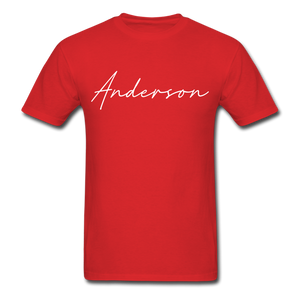 Anderson County Cursive T-Shirt - red