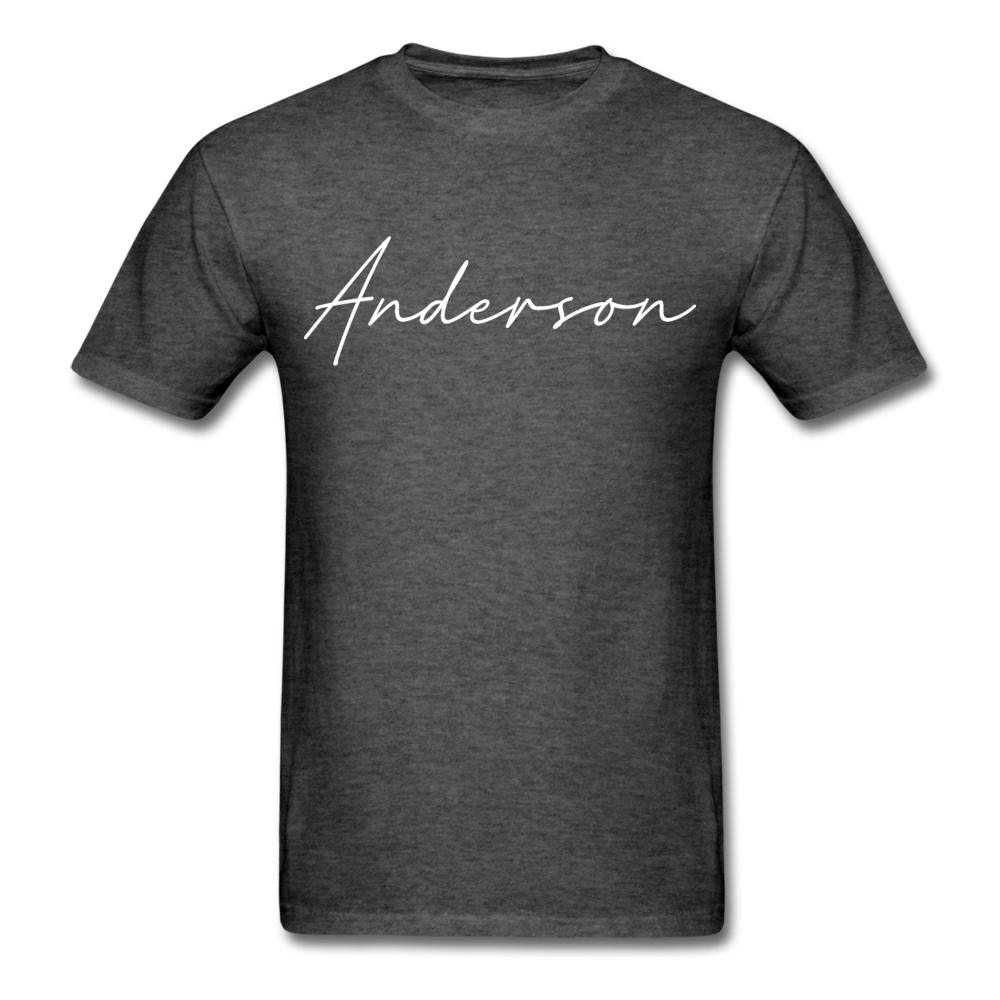 Anderson County Cursive T-Shirt - heather black