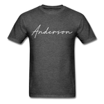 Anderson County Cursive T-Shirt - heather black