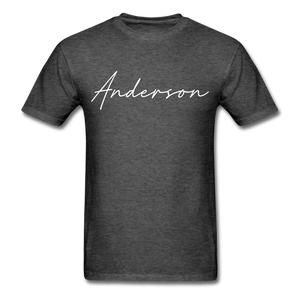 Anderson County Cursive T-Shirt - heather black