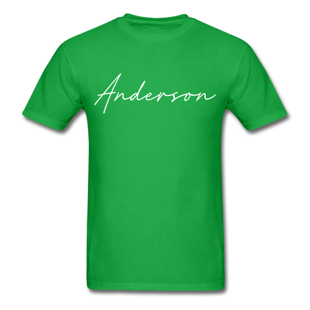 Anderson County Cursive T-Shirt - bright green