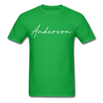 Anderson County Cursive T-Shirt - bright green