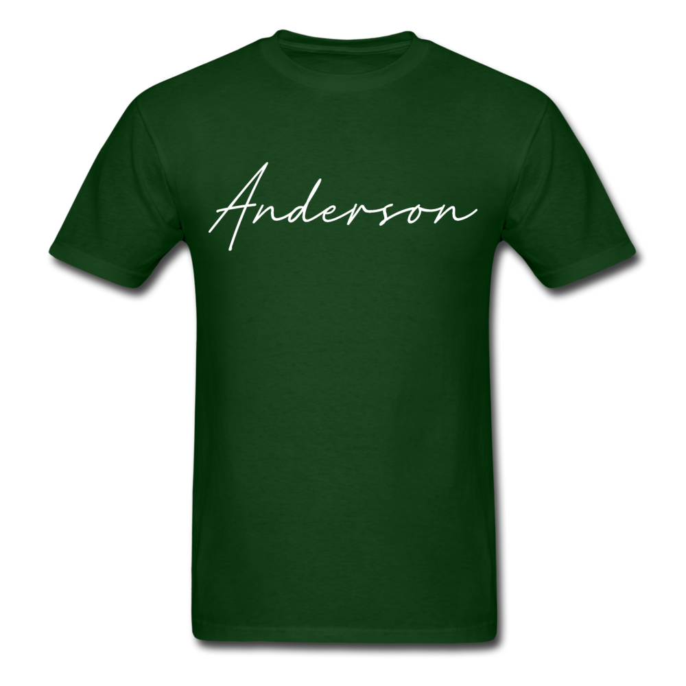 Anderson County Cursive T-Shirt - forest green