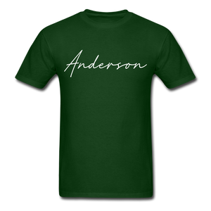 Anderson County Cursive T-Shirt - forest green