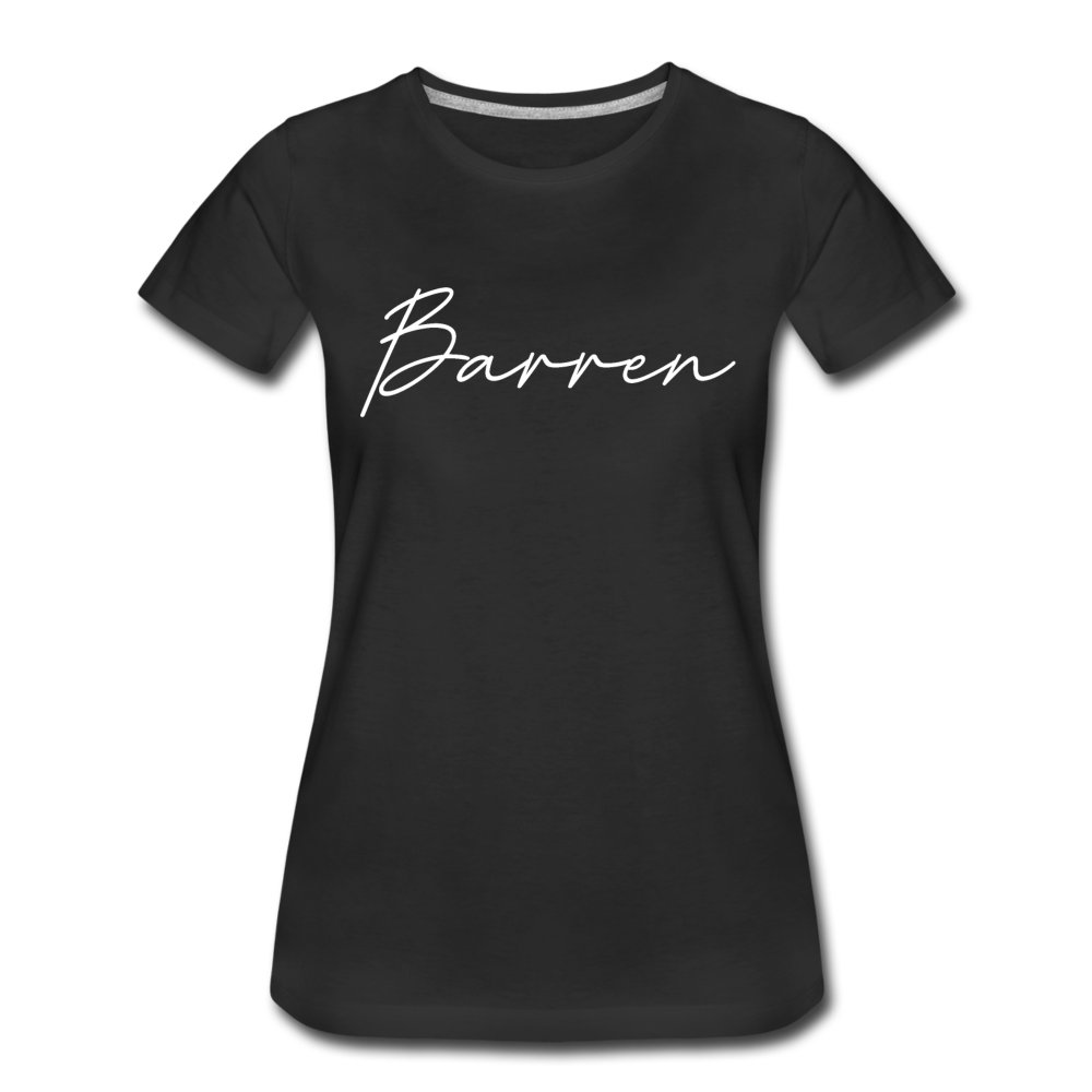 Barren County Cursive Women's T-Shirt - black