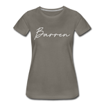 Barren County Cursive Women's T-Shirt - asphalt gray