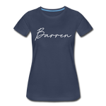 Barren County Cursive Women's T-Shirt - navy