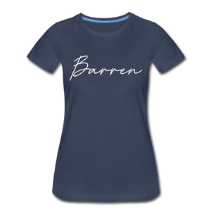 Barren County Cursive Women's T-Shirt - navy