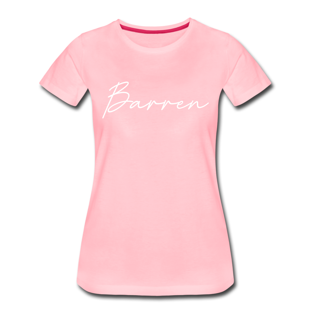 Barren County Cursive Women's T-Shirt - pink