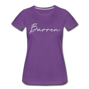 Barren County Cursive Women's T-Shirt - purple