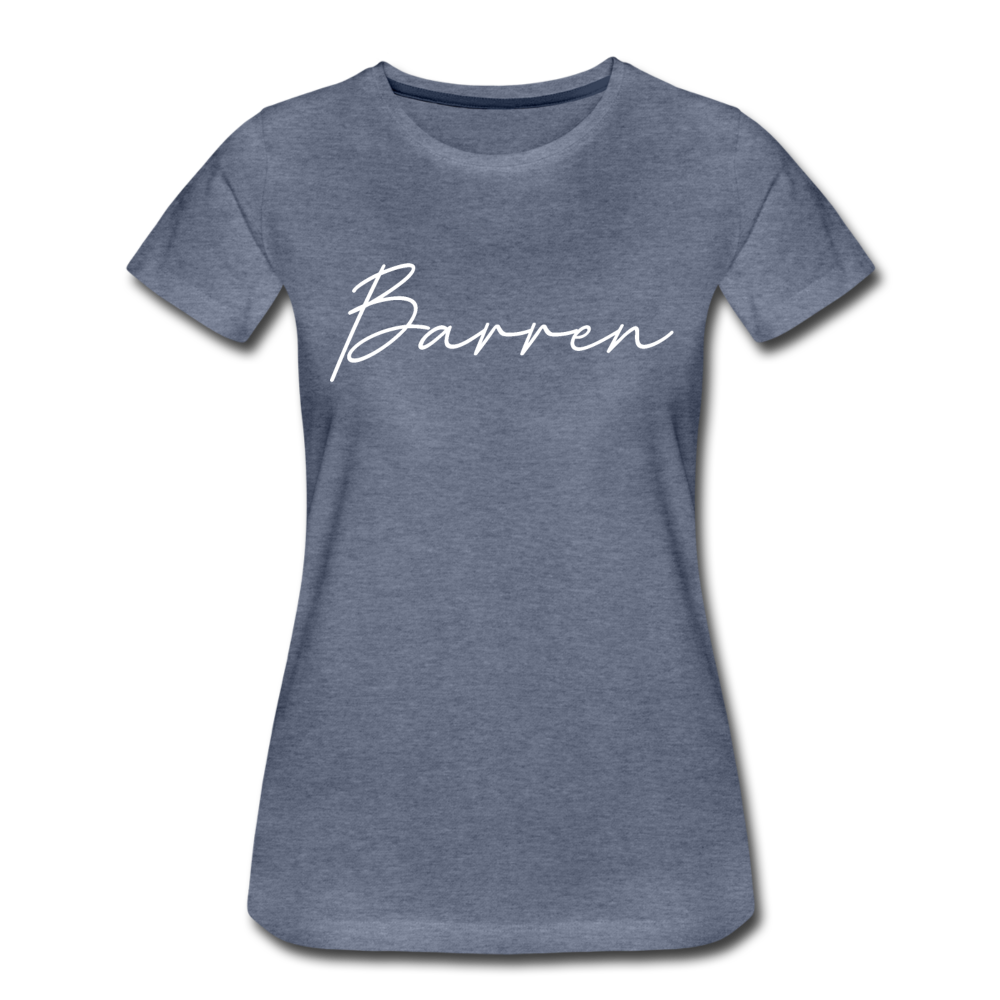 Barren County Cursive Women's T-Shirt - heather blue