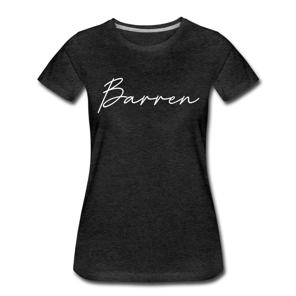 Barren County Cursive Women's T-Shirt - charcoal gray