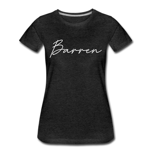 Barren County Cursive Women's T-Shirt - charcoal gray