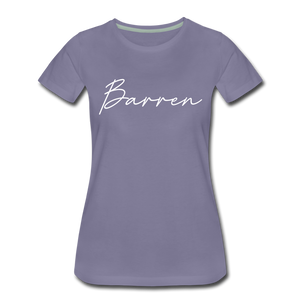 Barren County Cursive Women's T-Shirt - washed violet